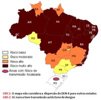 Rio de janeiro e outros 15 estados estão entre os que mais têm risco de nova epidemia de dengue