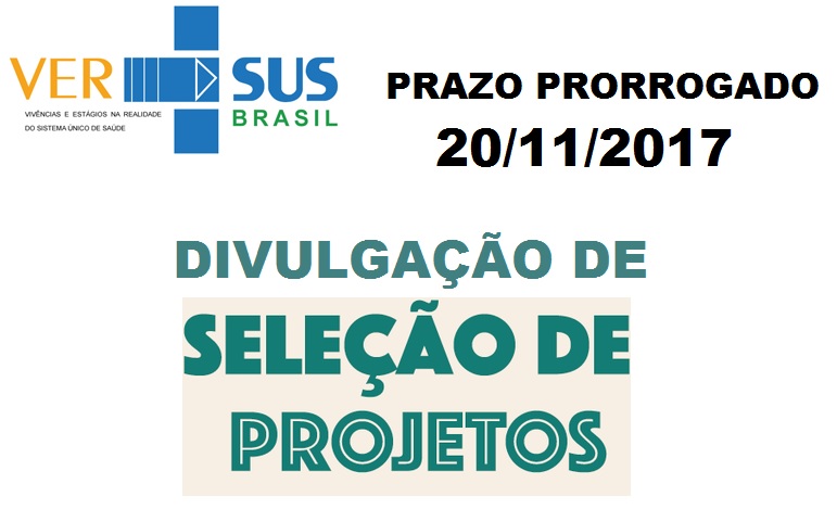 Ver-Sus: Prazo de divulgação dos projetos selecionados prorrogado